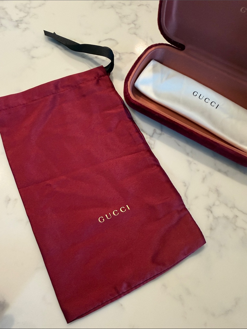 Gucci Tortoiseshell Round Women's Sunglasses with Burgundy soft and hard case - Picture 4 of 8
